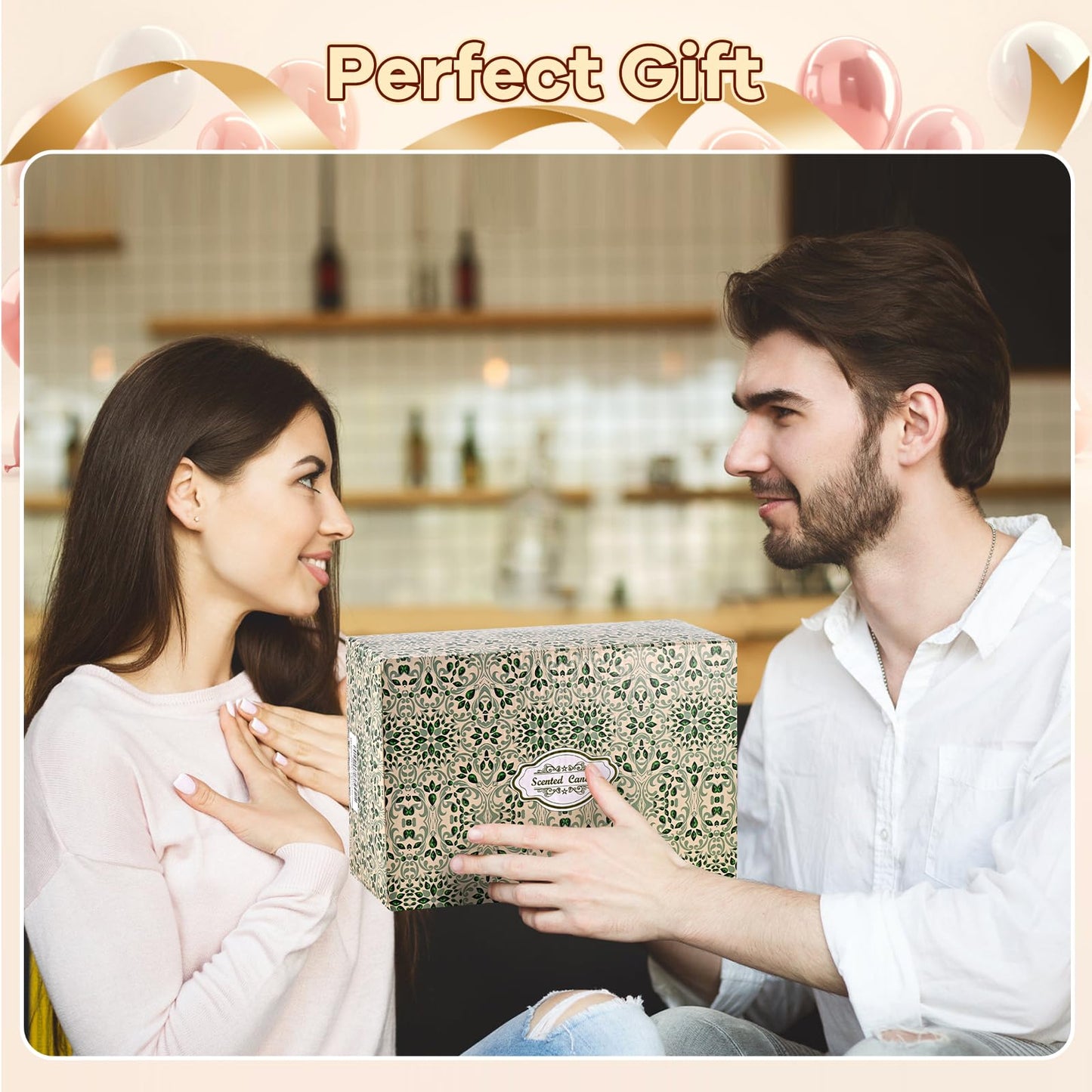 Obisesio Scented Candle Set, 12 Pack Candles Gift for Home Scented, Aromatherapy Candle Gift, 2.5 oz Long Lasting Soy Candles for Men, Women, Friends Birthday, Mother's Day, Valentine Bath SPA