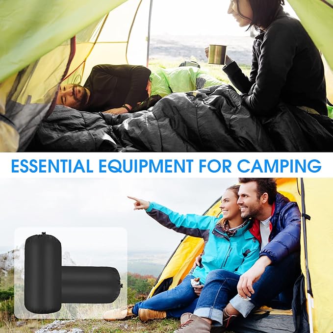Macarrie 6 Pack Camping Sleeping Bags Bulk for Adults Backpacking Lightweight Waterproof 4 Season with Compression Sack Sleeping Bag for Hiking Travel Outdoor Travel Hunting