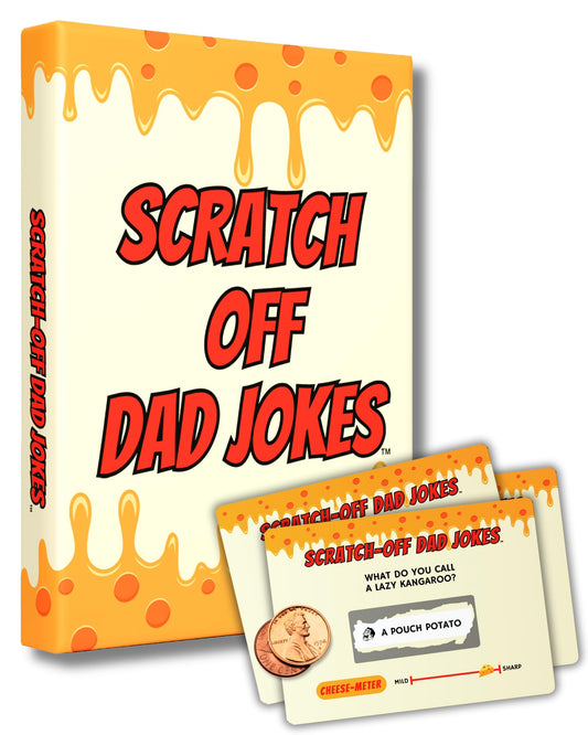 Gifts for Dad - Scratch Off Dad Jokes - Dad Christmas Gifts, White Elephant Gifts for Adults, Funny Gifts, Dad Birthday Gift, Gifts for Husband, Gifts for Men, Dad Stocking Stuffers