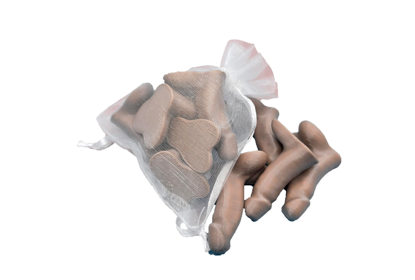 Bag of Dicks - Pride | Rainbow | Dick in Bulk | Tiny Penis | Party Favors | Bachelorette | Novelty Items | Funny Joke Gift, Plastic (Mixed, 35 Pack)