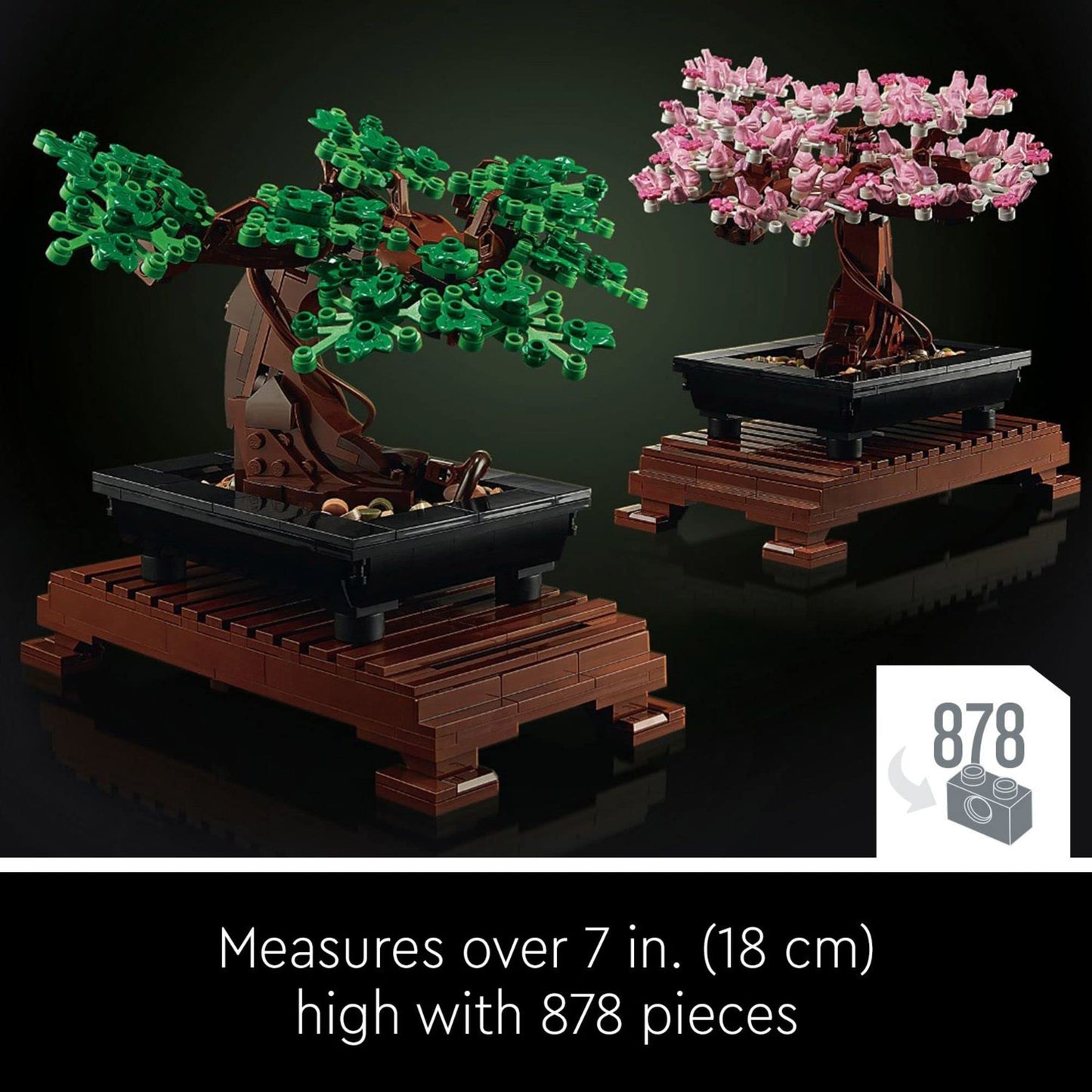 LEGO Icons Bonsai Tree Building Set - Artificial Bonsai Tree Plants for Home Decor, Adults Ages 18+ - Faux, Fake Plants for Table, Desk, Office - Birthday Gift for Men & Women - 10281