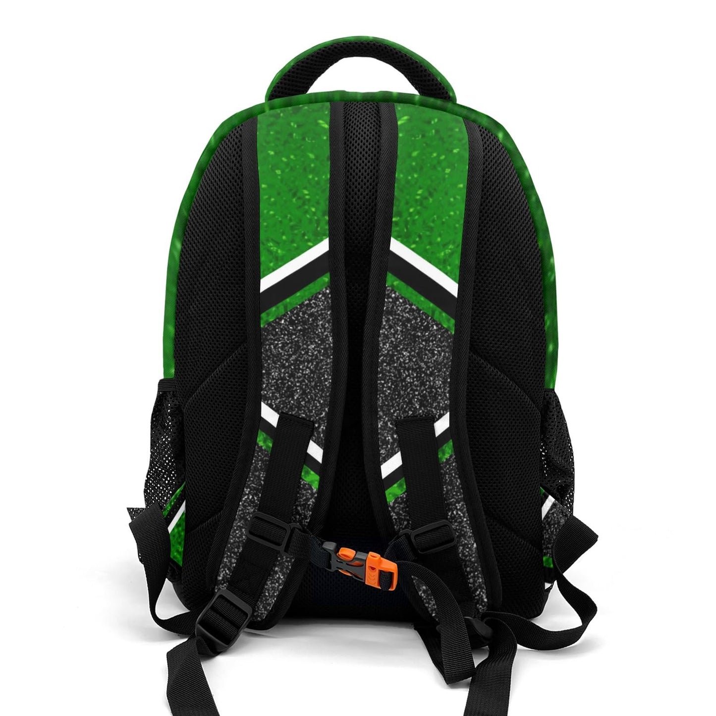 XIUCOO Cheer Cheerleading Green Waterproof Backpack Shoulder Bag Shcoolbag Book Bag for Boys Girls