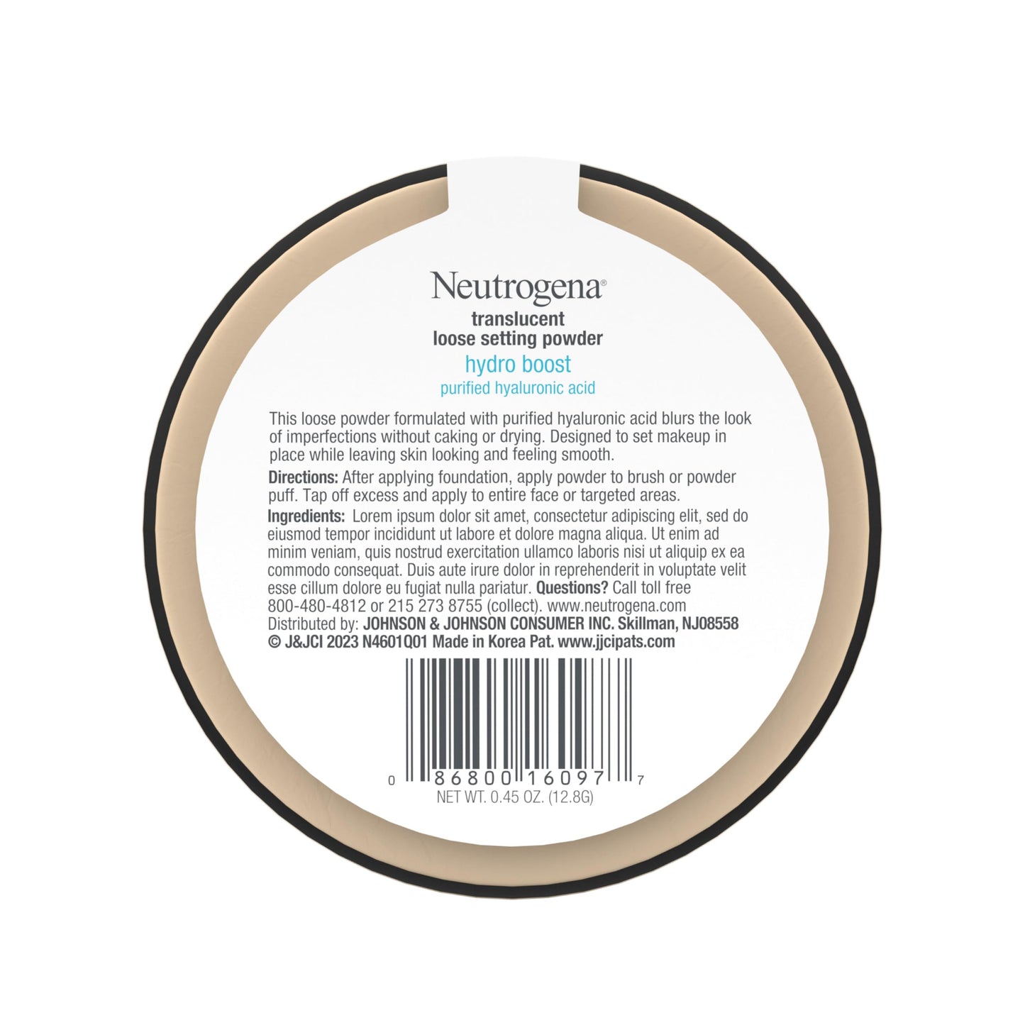 Neutrogena Hydro Boost Translucent Loose Setting Powder with Purified Hyaluronic Acid, .44 oz