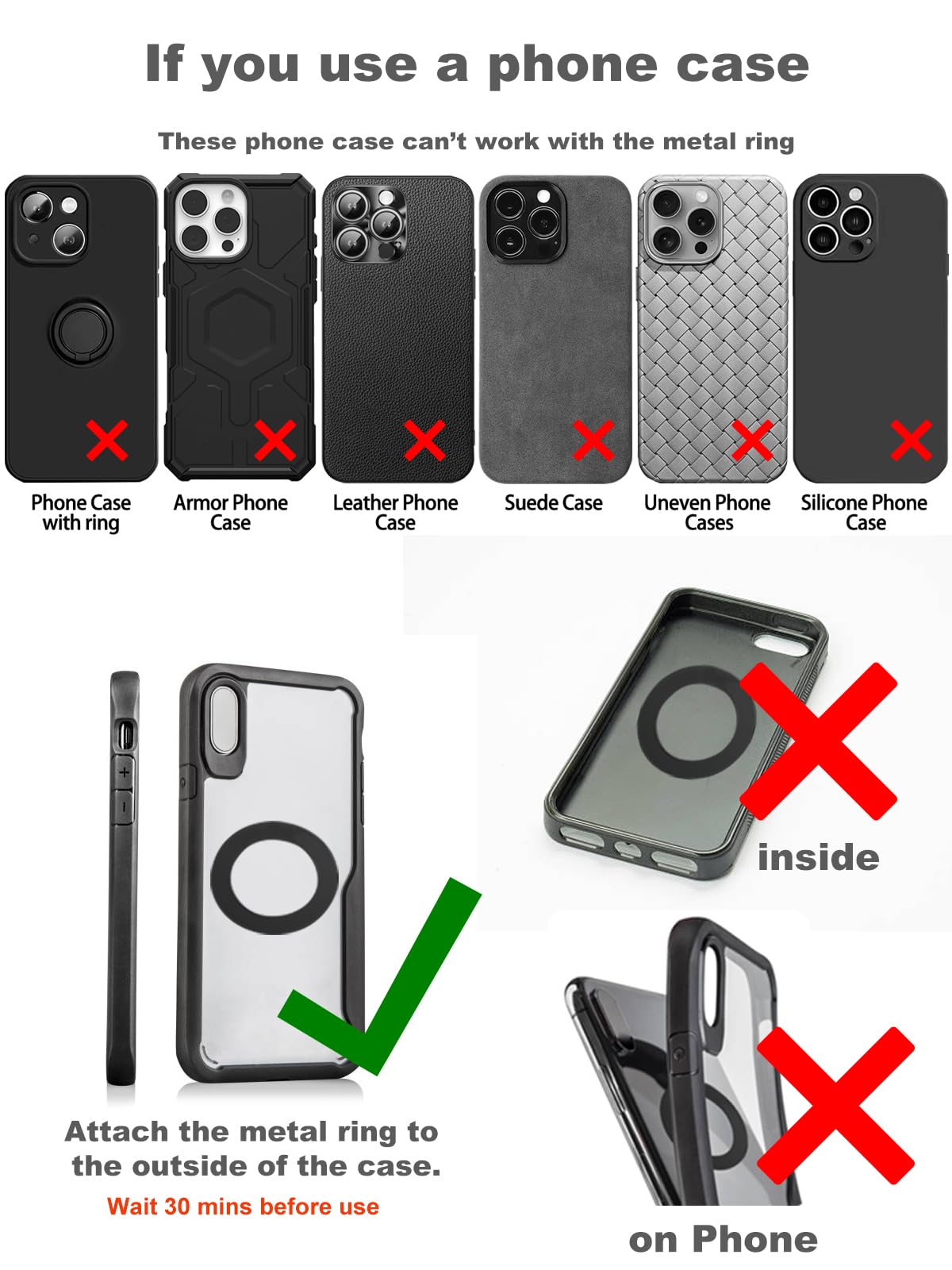 Upgraded 360° Nano Gel Vacuum Magnetic Phone Holder, Car Phone Holder for Magsafe[108+LBS Strongest Suction & 3000gf Strongest Magnetic], Suction Cup Phone Mount for Car/for iPhone 16 Pro Max