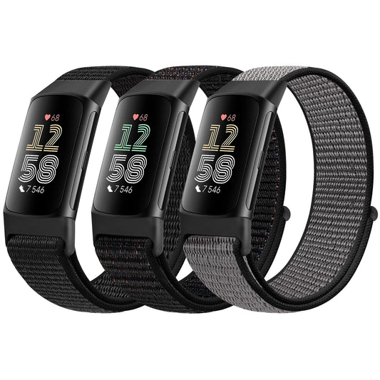 AVOD Sport Loop Nylon Watch Bands Only Compatible with Charge 6/Charge 5, Adjustable Breathable Replacement Soft Nylon Loop Wristband Accessories for Women Men for Charge 6/Charge 5