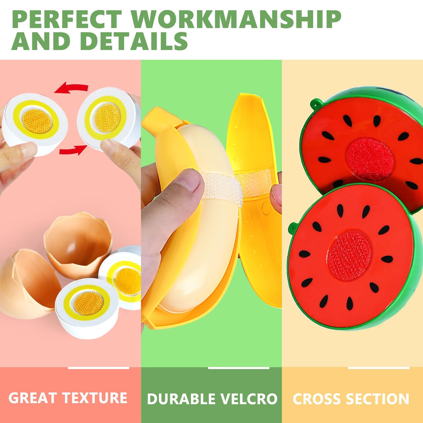 100 Pcs Play Food Set for Kids Kitchen, Pretend Food Toy for Toddlers, Play Kitchen Toys Accessories with 2 Baskets, Cutting Fake Food/Fruit/Vegetable, Christmas Birthday Gifts for Boys and Girls