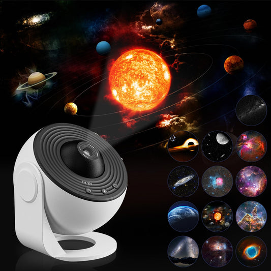Galaxy Projector, 13 in 1 Home Planetarium Galaxy Projector for Bedroom, Star Projector Galaxy Light with Timer, Adjustable Focus Night Light Projector for Kids Adults, Ceiling Projector, Room Decor
