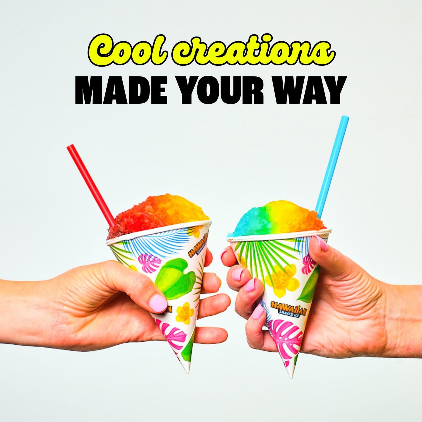 Hawaiian Shaved Ice S700 Snow Cone Machine Kit with 6 - 16oz. Syrups: Cherry, Grape, Blue Raspberry, Tiger’s Blood, Lemon-Lime, Pina Colada, 25 Snow Cone Cups, 25 Spoon Straws, and 6 Pouring Spouts