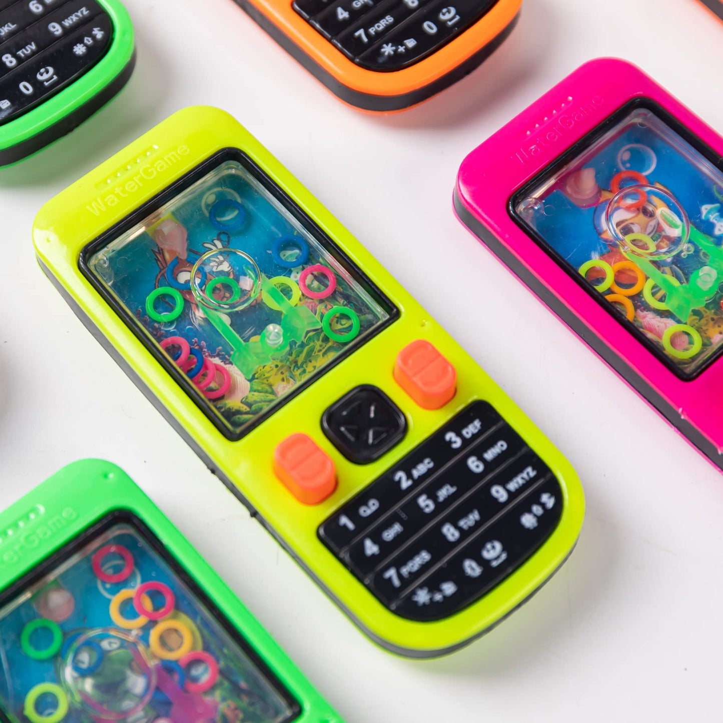 Nbguigdstr 68 Pcs Handheld Water Ring Games-Prize Treasure Box Toys,Birthday Return Gifts Party Favors,Christmas Stocking Goodie Bag Stuffers,Pinata Stuffers for Kids Classroom Students Bulk