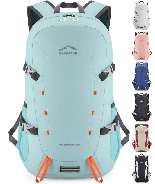 BAGPARKK Hiking Backpack,Large 35L Travel Backpacks for Men Women,Water Resistant Ultra Lightweight Foldable Packable Camping Daypack for Outdoor Sports