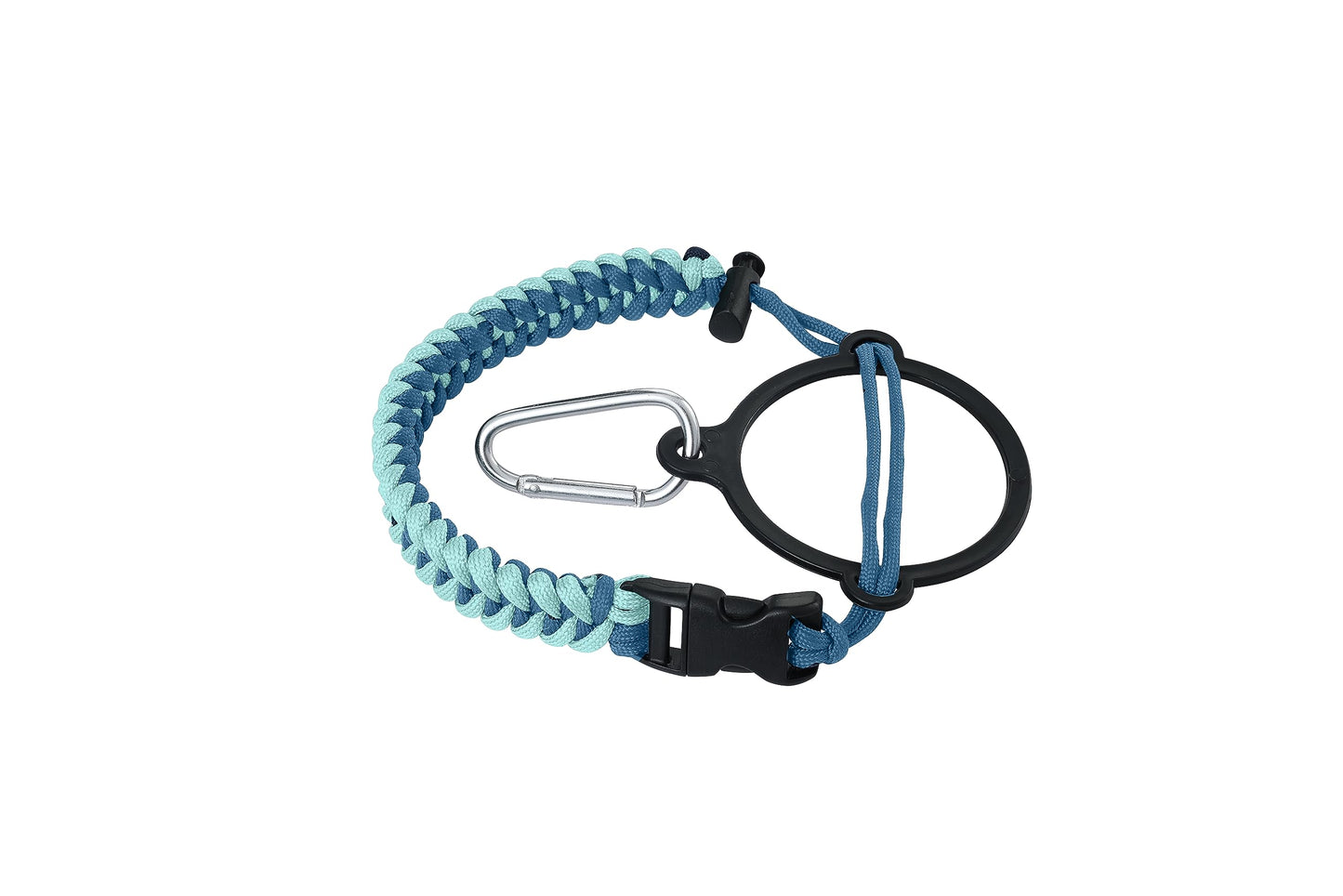 IRON °FLASK Paracord Handle - Fits Wide Mouth Water Bottles - Durable Carrier, Secure Accessories, Survival Strap Cord, Safety Ring, and Carabiner - Seven Core Paracord Bracelet