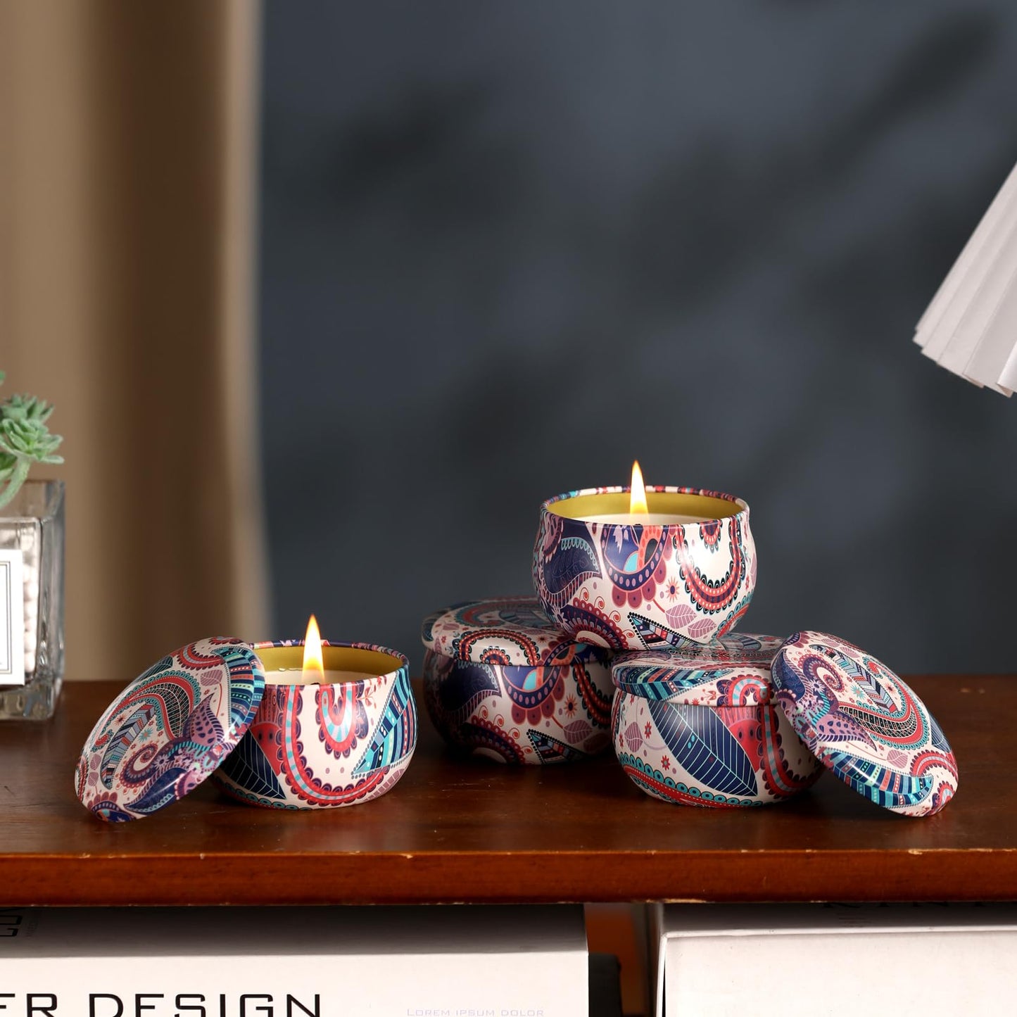 kedtui Scented Candles Gift Set, 16 Pack Aromatherapy Candle, Natural Soy Wax Travel Tin Candles for Home Scented, Ideal for Christmas, Birthday, Thanksgiving, Valentines Day Gifts