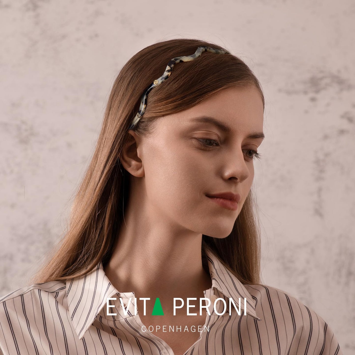 EVITA PERONI Wavy Glasses Headband Hair Band Designed for Eyewear, Comfortable Headbands for Women Fashion Thin Headbands Non Slip No Pressure, No Headache
