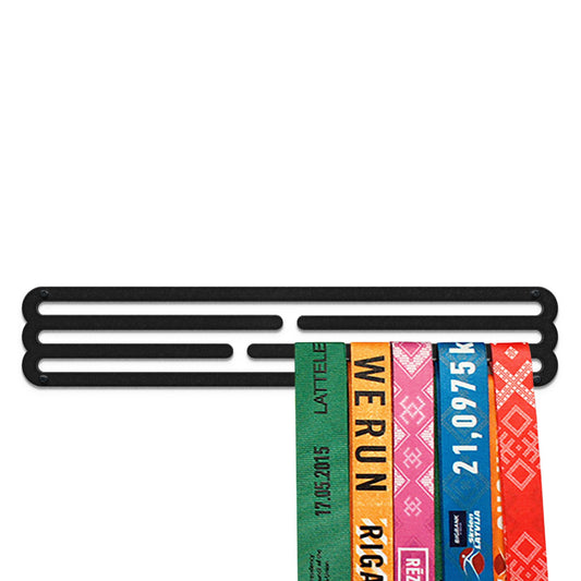 Sports Medal Hanger Display Race BLANK | Black Race Medal Holder Awards Wall Mount | Running Marathon Race Medal Display for Wall | Steel medal holder for wall holds up to 30 Medals