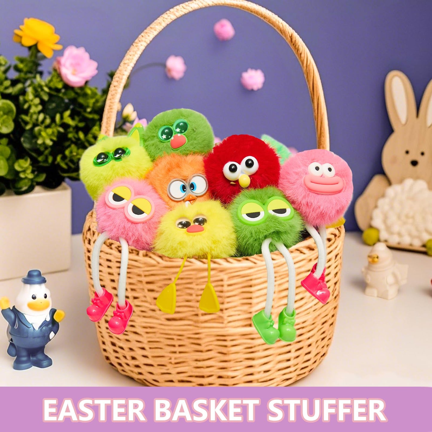 24 PCs Kids Keychains - Keychain Cute for Birthday Goodie Bags for Kids Party Favors Pinata Toys Classroom Prizes Elementary Carnival Prizes in Bulk Operation Christmas Child Bulk Items Class Prizes