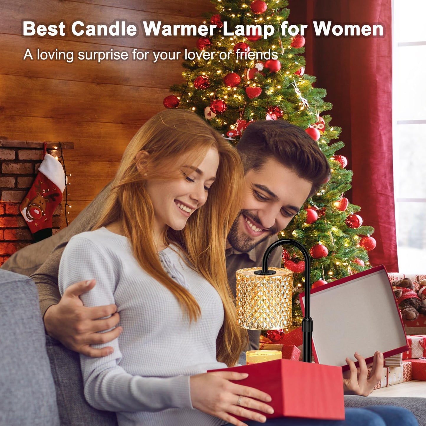 ZENLEA Candle Warmer Lamp with Timer, Wax Melt Warmer with Timer and Dimmer, Adjustable Height Lamp Candle Warmer for Jar Candles, House Warming Gift for Women & Mom, Ideal Christmas Gift