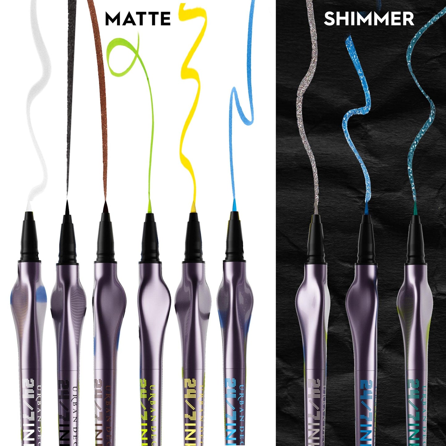 Urban Decay 24/7 Inks Liquid Eyeliner Pen – Water-Resistant, Smudge-Proof – Up to 24HR Wear – Ergonomic Grip – Vegan & Cruelty Free – Freak (Matte Lime Green, Felt Tip)