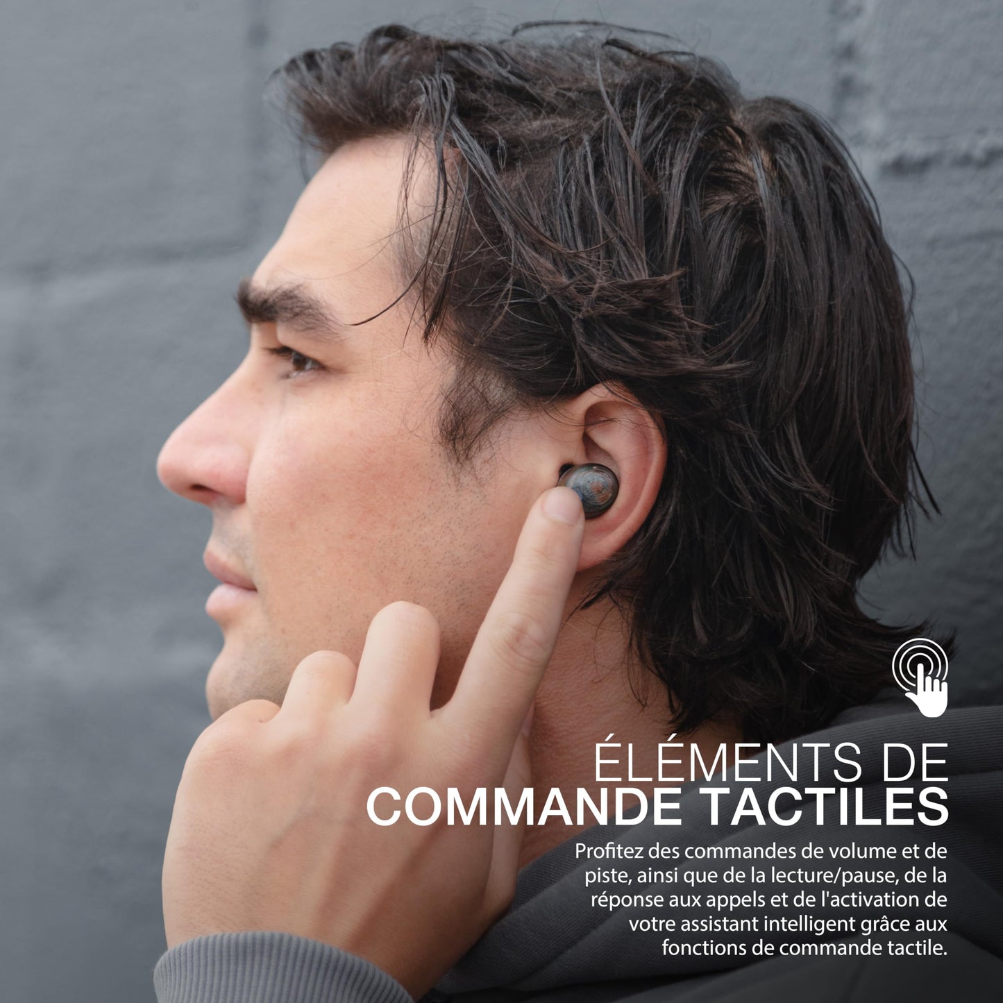 JLab Go Air Pop True Wireless Earbuds, in Ear Headphones, Bluetooth Earphones, Ear Buds with 32H Playtime, Bluetooth Earbuds with Microphone, USB Charging Case, Dual Connect, EQ3 Sound, Clear