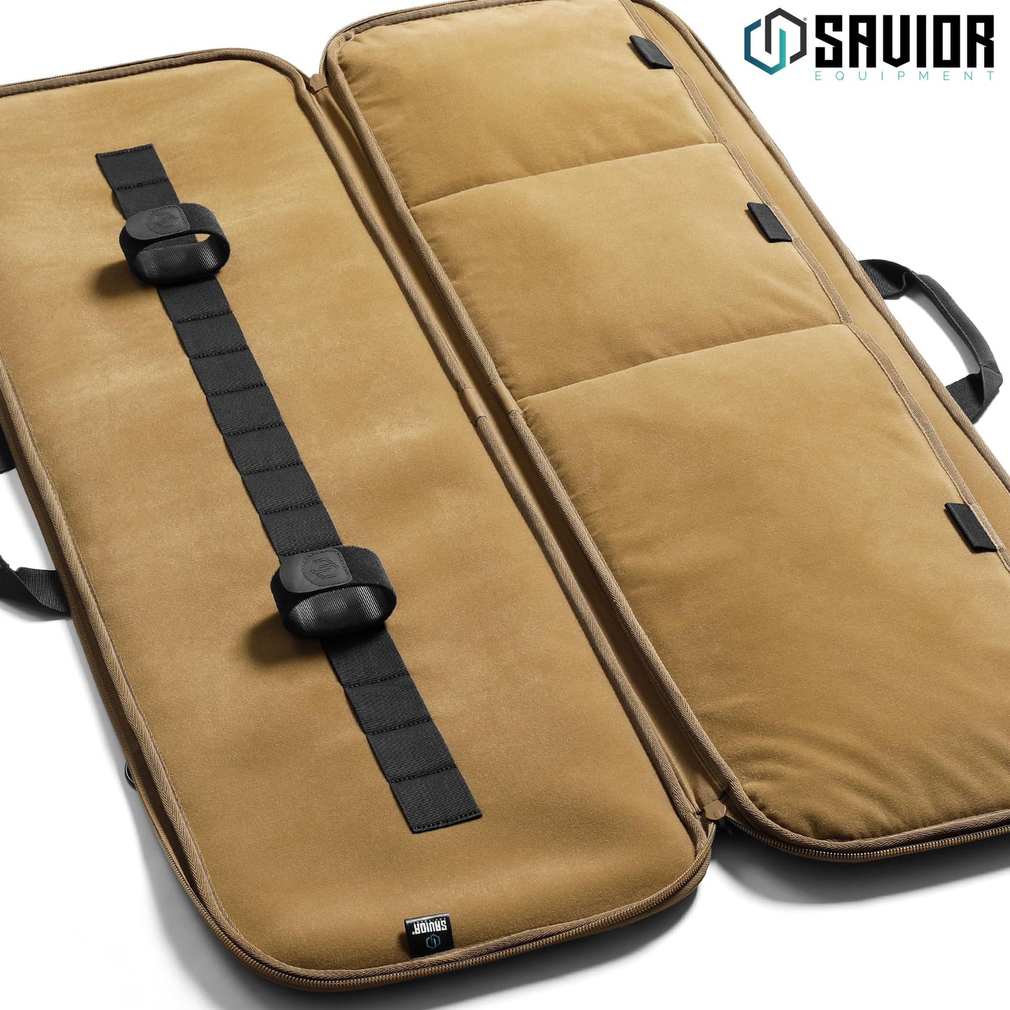 Savior Equipment Specialist Single Long Gun Bag Tactical Padded Soft Case w/Padded Handle Carrier, Adjustable Sling, Dual Lockable Zipper, 42 Inch FDE