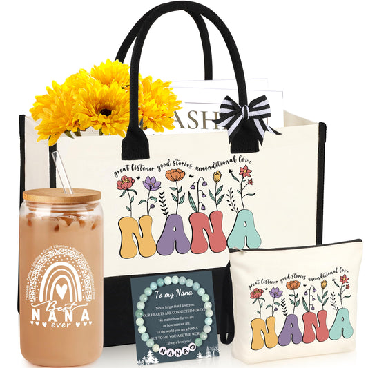 DOGMEM Nana Gifts Set for Grandma, Birthday Gifts for Nana from Granddaughter Grandson Grandchildren Grandkids Best Grandma Gift Set Christmas Gift for Her