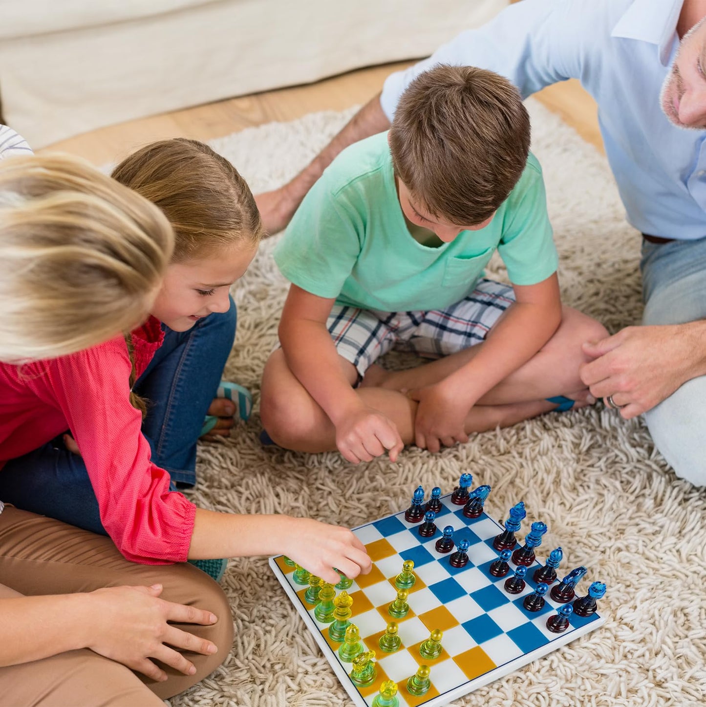 LET'S RESIN Chess Molds for Resin Casting, Upgraded Resin Chess Set Mold with 16 Piece 3D Full Size Chess Checkers & Chess Board Epoxy Silicone Resin Molds, DIY Chess Board Game, Christmas Gifts