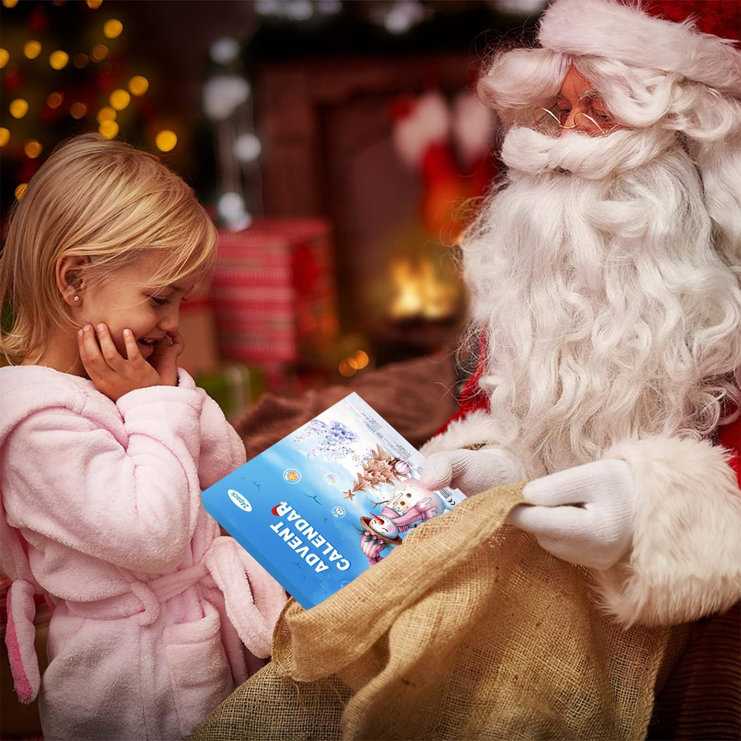 Advent Calendar 2025 for Kids Christmas Countdown DIY Cute Cartoon Charms Bracelet Fashion Christmas 24 Unique Gifts -Bracelets Necklace Ring and Unique Charms Jewelry Set for Girls Teens Women