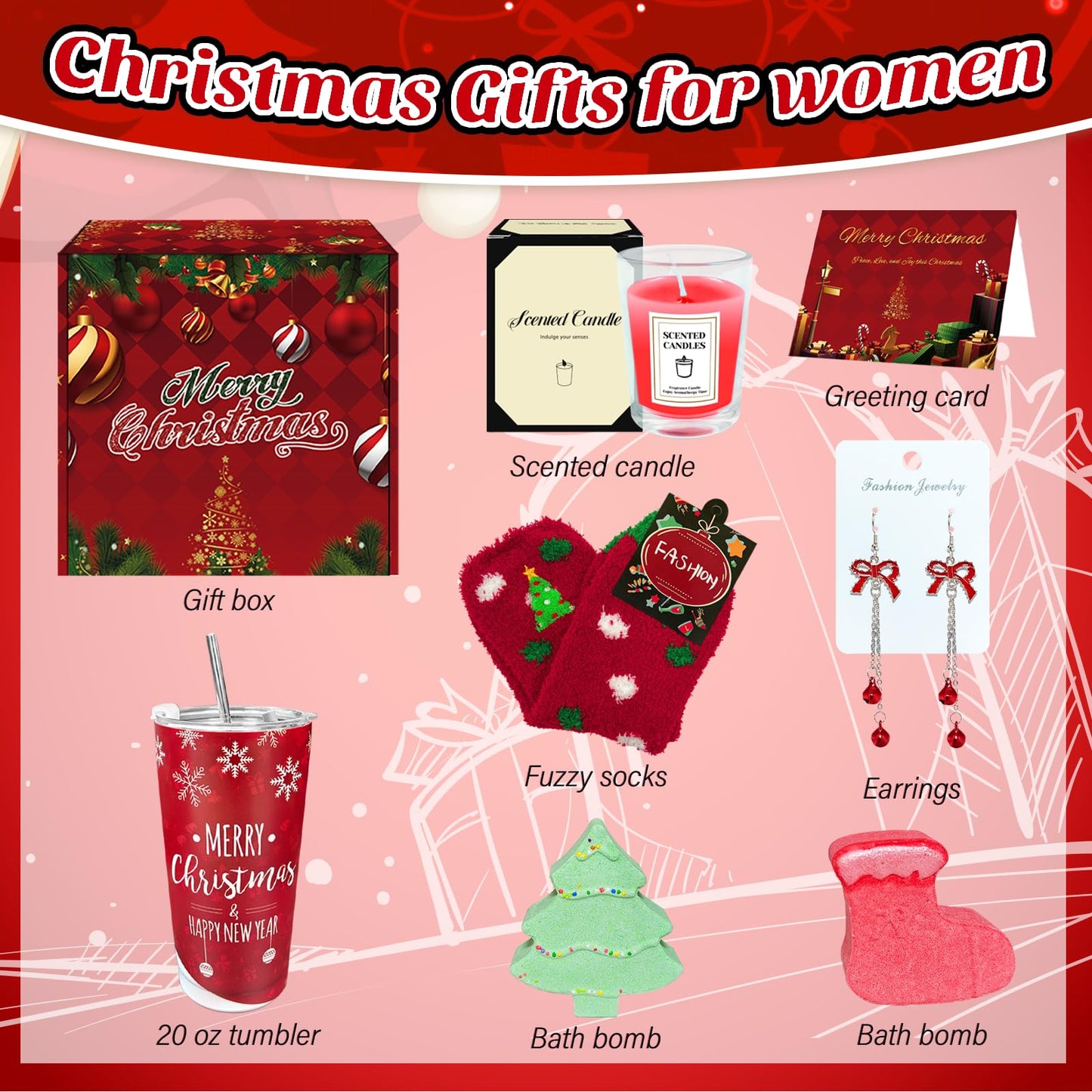 Unique Gift Basket Ideas for Women 2024 - Includes 20 Oz Tumbler, Perfect for Mom, Grandma, Sister, Wife, or Girlfriend