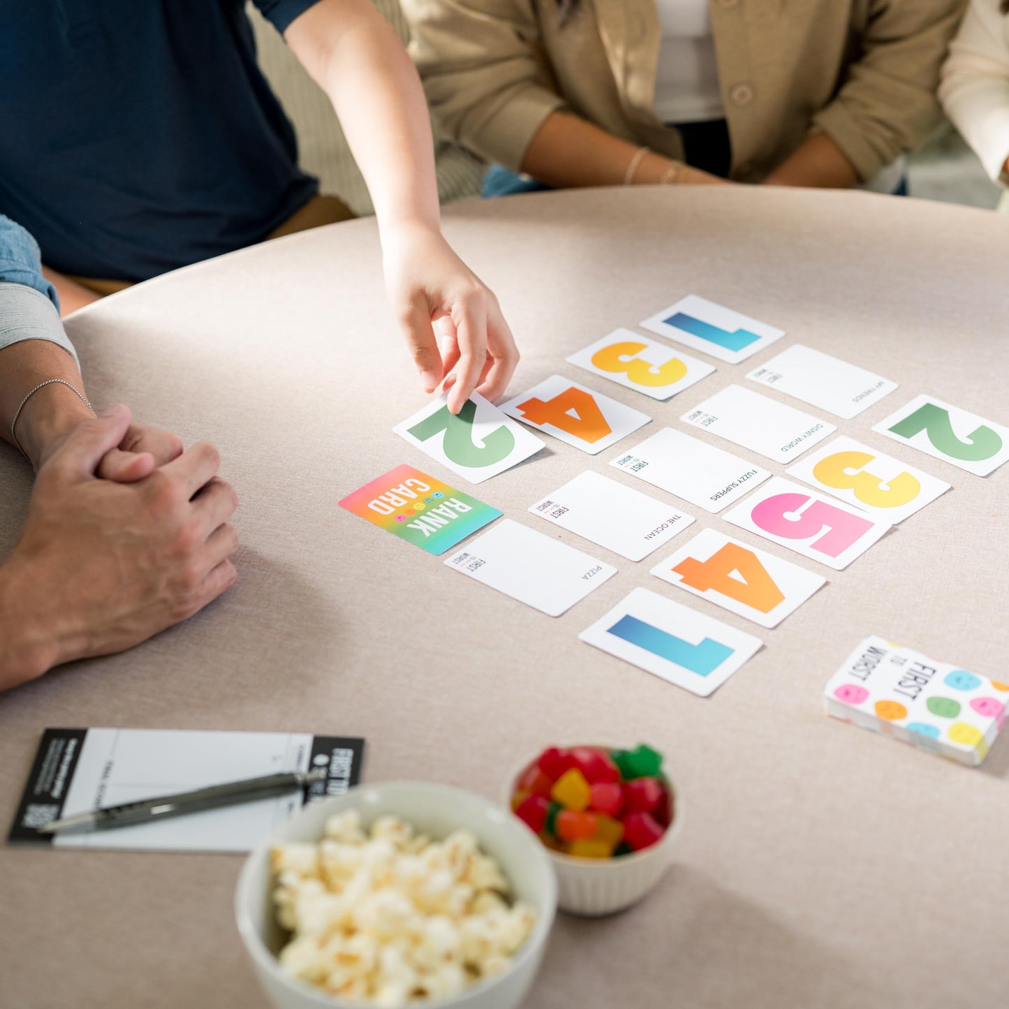 FIRST TO WORST Party Game - The Card Game About How Your Friends and Family Rank Things - for Kids, Tweens, Teens, College Students, Adults, Families, Groups and Fun Parties with Polarizing Priorities