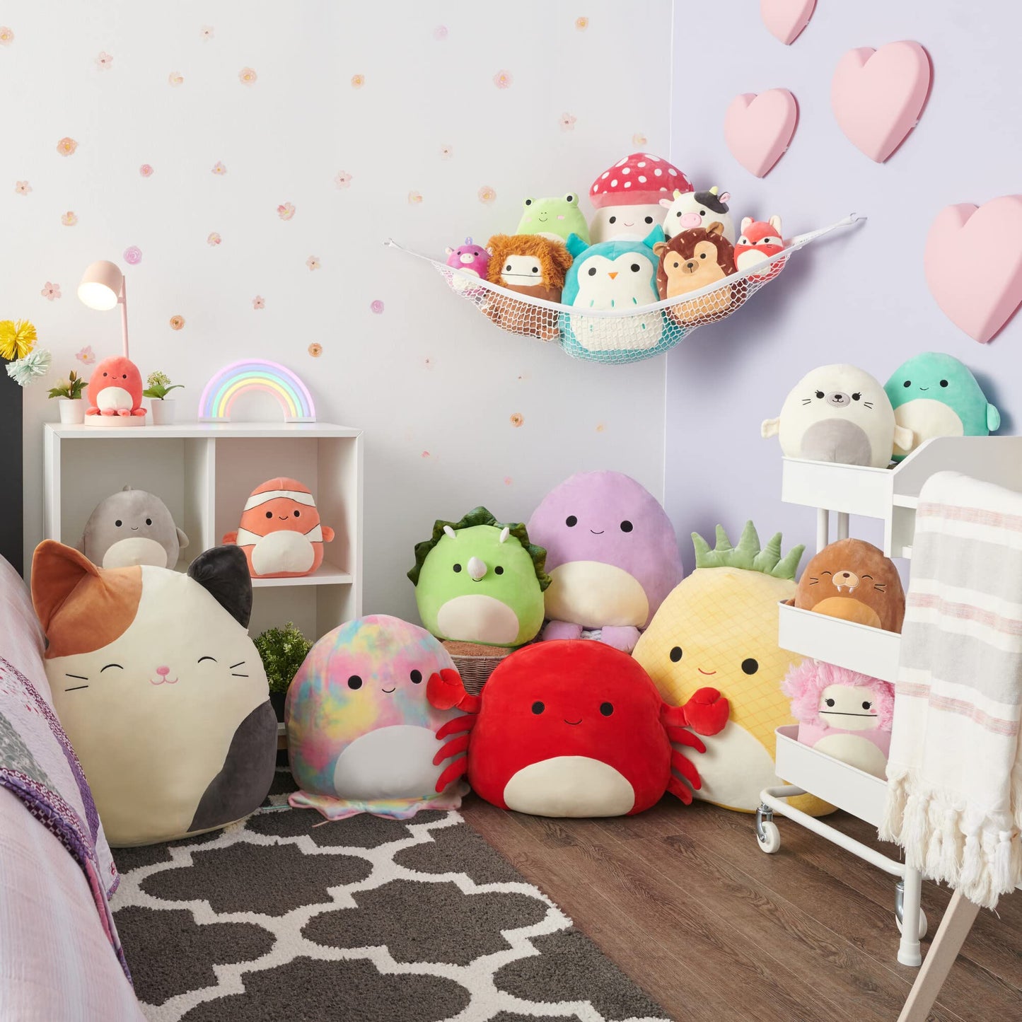 Squishmallows Original Sanrio 3.5-Inch Cinnamoroll, Hello Kitty, Kuromi, + My Melody 4-Pack – Official Jazwares Plush (Clips)