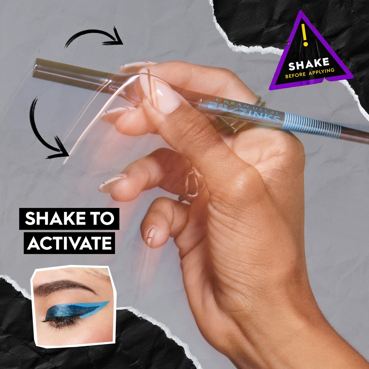 Urban Decay 24/7 Inks Liquid Eyeliner Pen – Water-Resistant, Smudge-Proof – Up to 24HR Wear – Ergonomic Grip – Vegan & Cruelty Free – Freak (Matte Lime Green, Felt Tip)