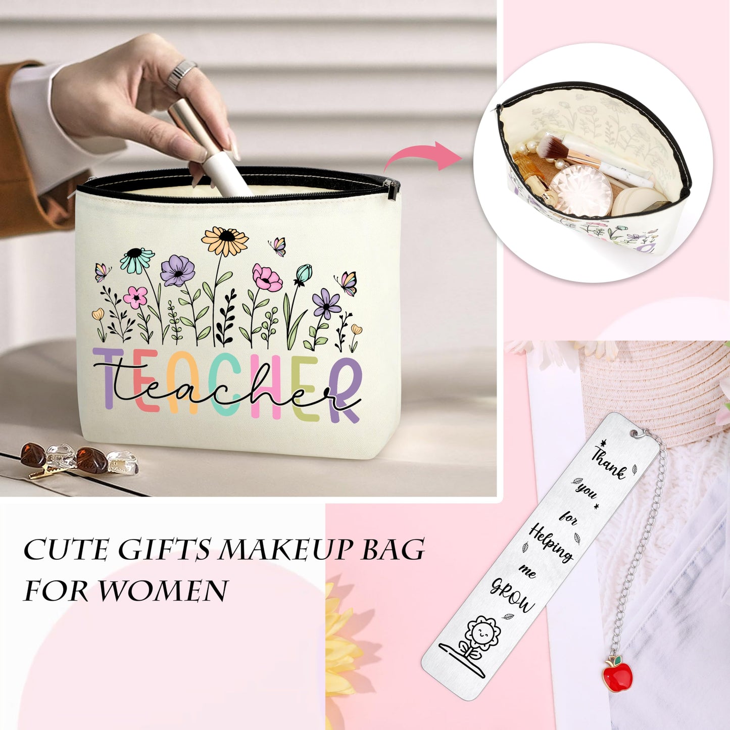 JSTUMB 12 Pcs Teacher Appreciation Gifts Bulk for Women 2025, Christmas End of Year Thank You Gifts for Teachers Back to School