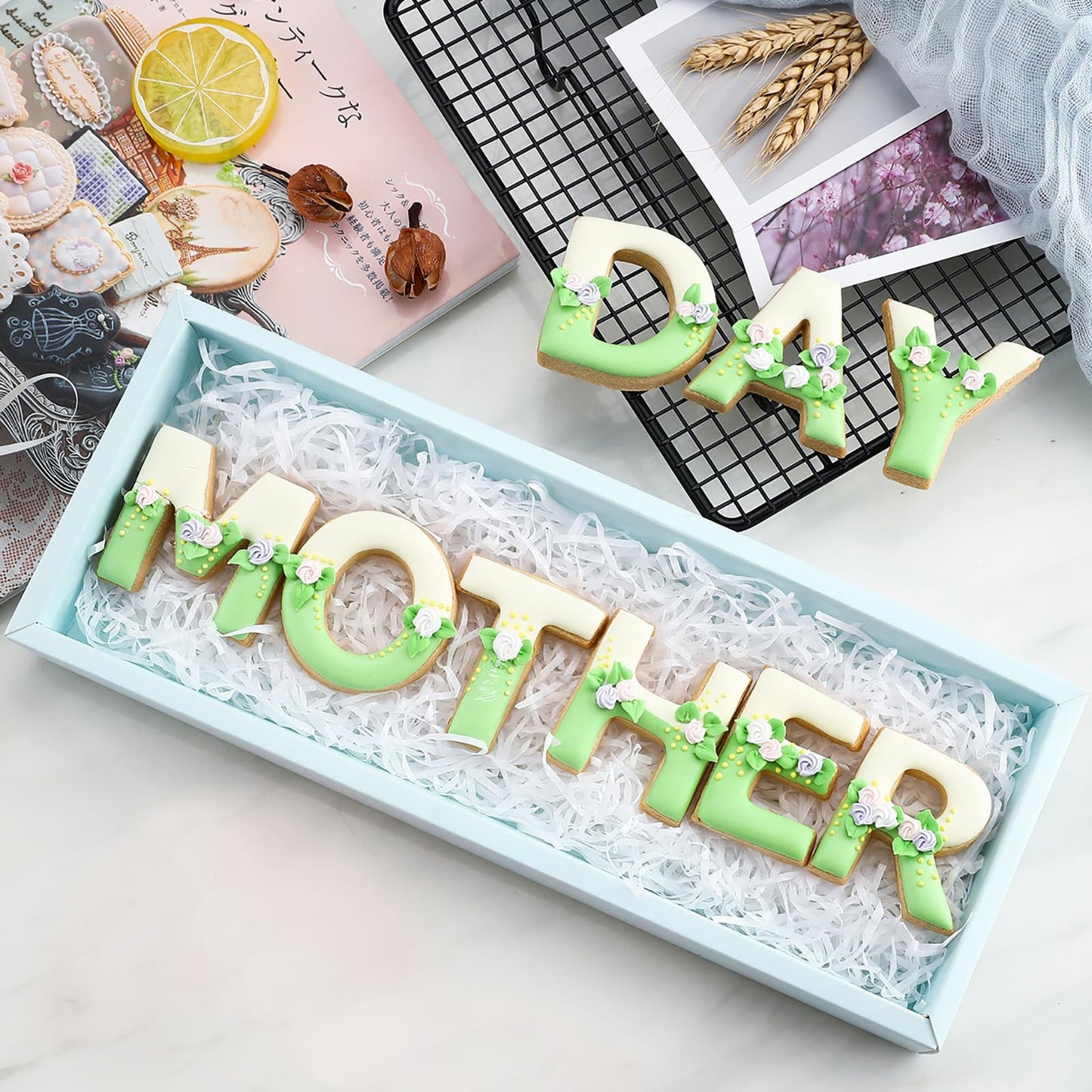 Alphabet Letter Cookie Cutters Shapes Large 3 Inch - 26 Pcs Stainless Steel Cookie Cutter Set Fondant Biscuit Fruit Dough Mold Tools for Birthday, Christmas, New Year and Holiday Party Decorations