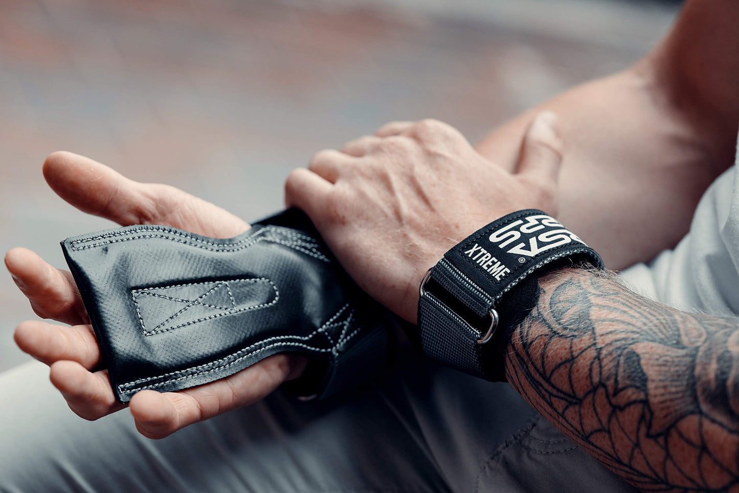 Versa Gripps® Xtreme, Made in The USA, Wrist Straps for Weightlifting Alternative, The Best Training Accessory, Platinum, XS