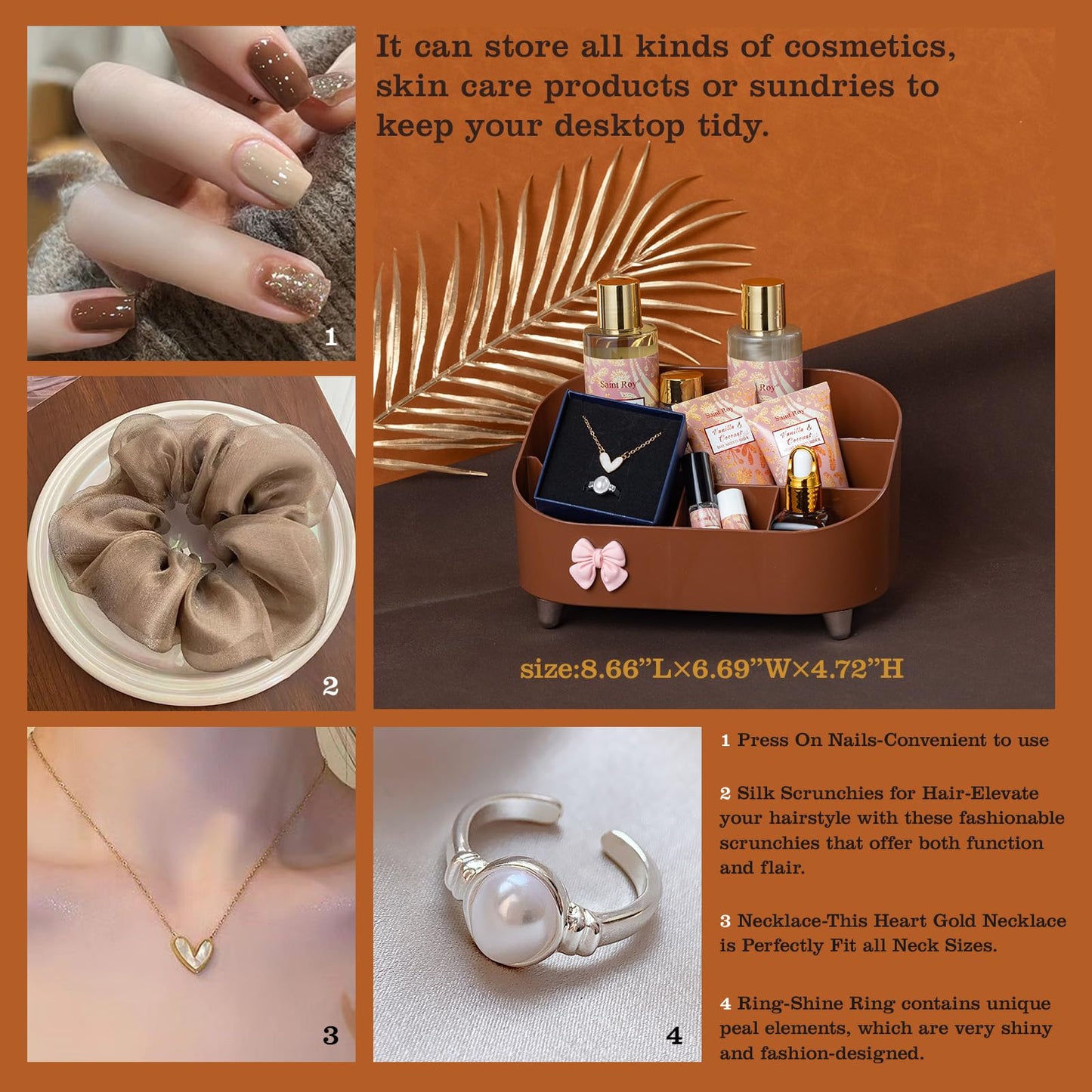 Luxury Gifts for Women, 16 Pcs Spa Gifts for Women of Coconut & Vanilla Scents Skin Care Kit, Facial Kit with Face Day Cream, Night Cream, Skincare Set, Skin Care Set Wrap in Makeup Storage Box