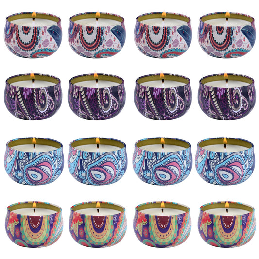 kedtui Scented Candles Gift Set, 32 Pack Aromatherapy Candle, Natural Soy Wax Travel Tin Candles for Home Scented, Ideal for Christmas, Birthday, Thanksgiving, Valentines Day Gifts