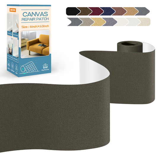 KING MOUNTAIN Canvas Repair Tape,Outdoor Gear Patch, 4×63 Inches,Waterproof,Self-Adhesive for Repairing Boat Covers,Sun Shades,Sofas,Tents,Lounge Chairs,Awnings (Dark Green)