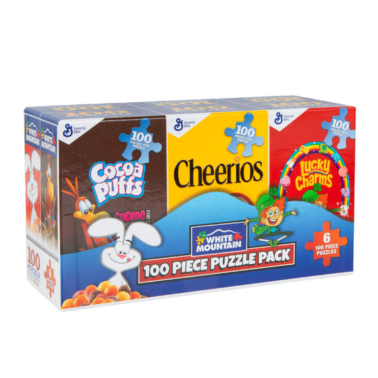 White Mountain, 6pk Cereal Boxes 100pc Puzzle Set