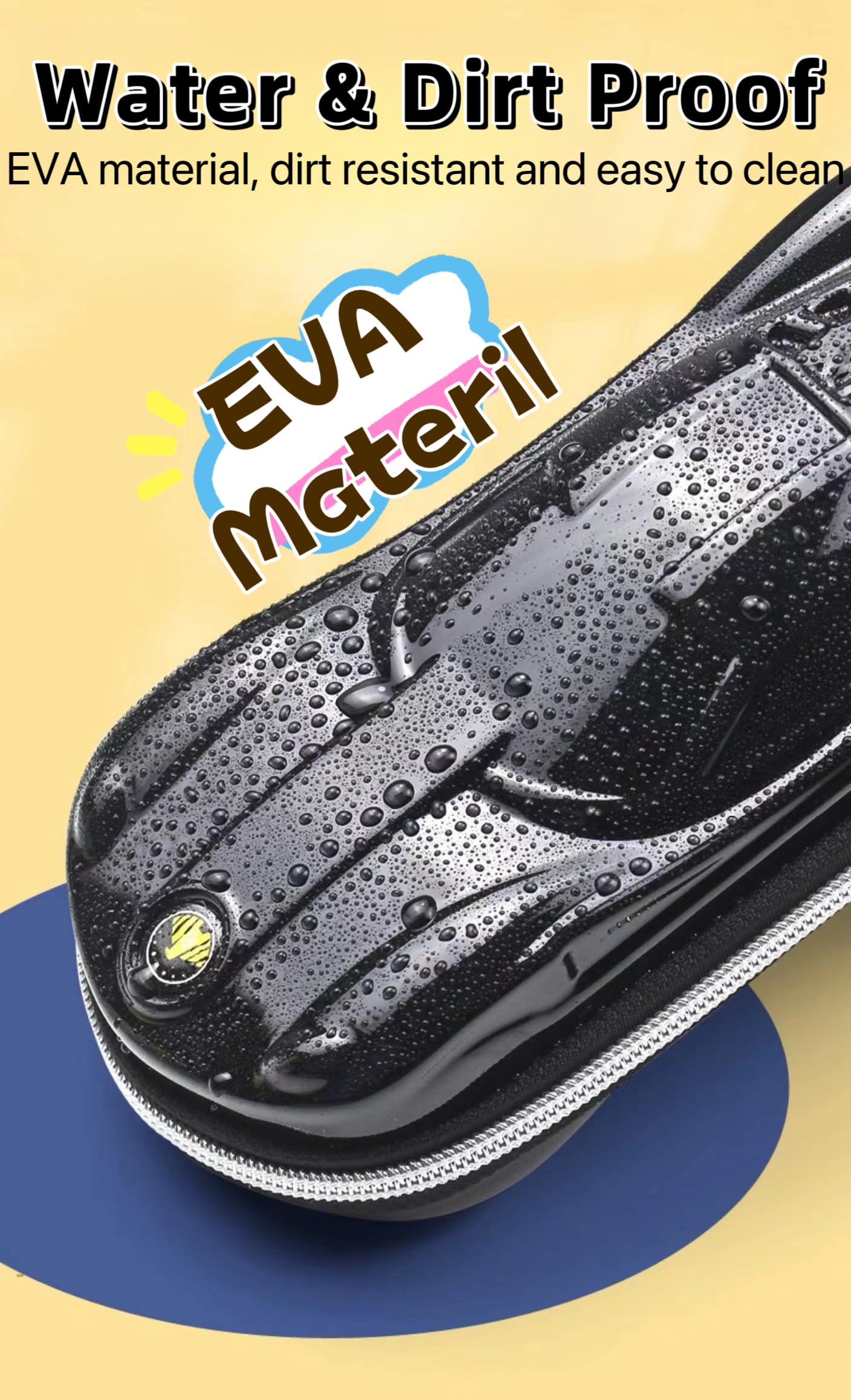 XZR Supercar Pen Case Box Bag Stocking Stuffers Large Capacity Organizer Cool Supercar Pencil Bag Storage Box EVA Material Nice Gift (Blue)