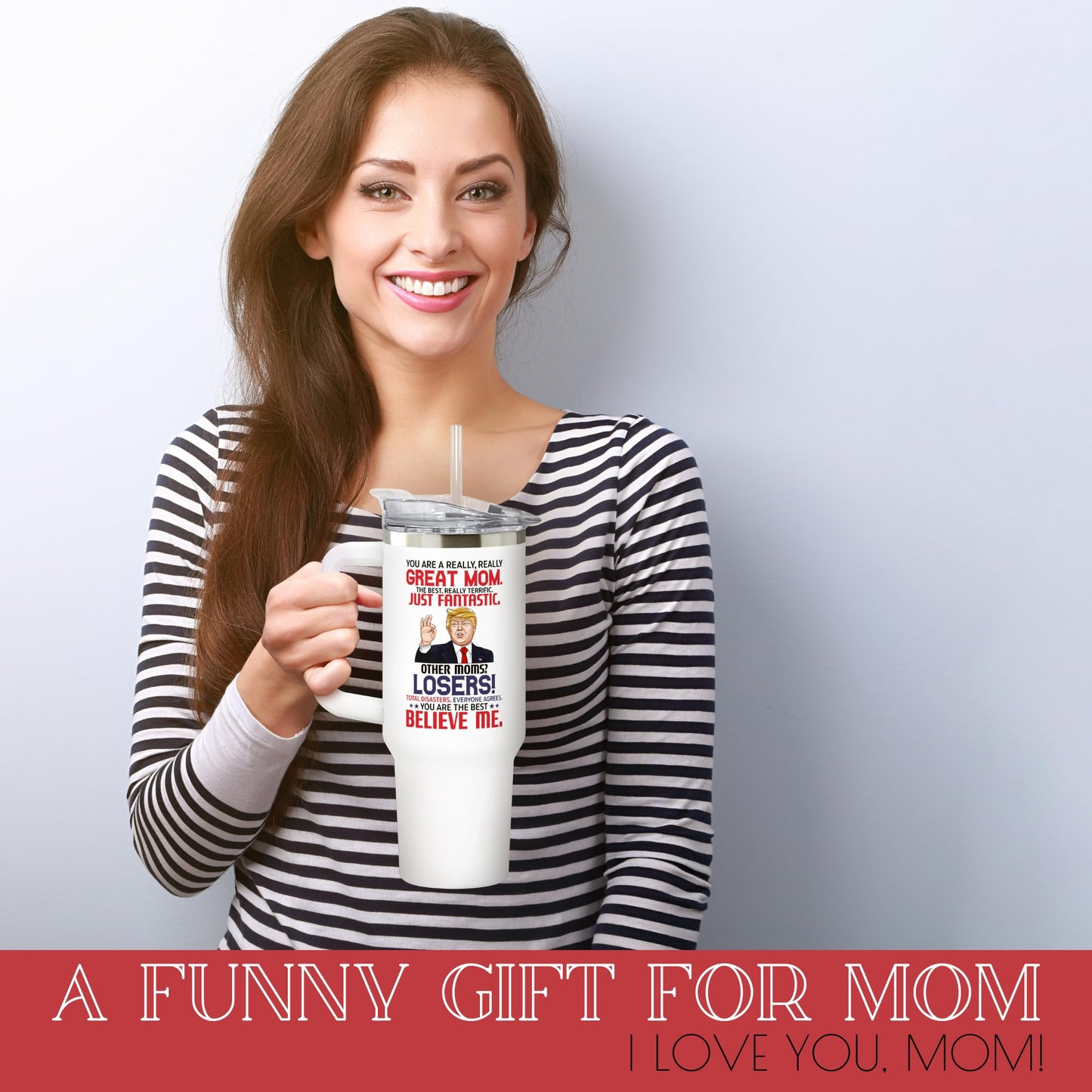UMACVN Gifts for Mom from Daughter Son - Mothers Day Gifts for Mom Wife - Birthday, Mother's Day, Christmas Gift Ideas for Moms - Gift for Mama, Moms, Mother from Kids - 40 Oz Stainless Steel Tumbler