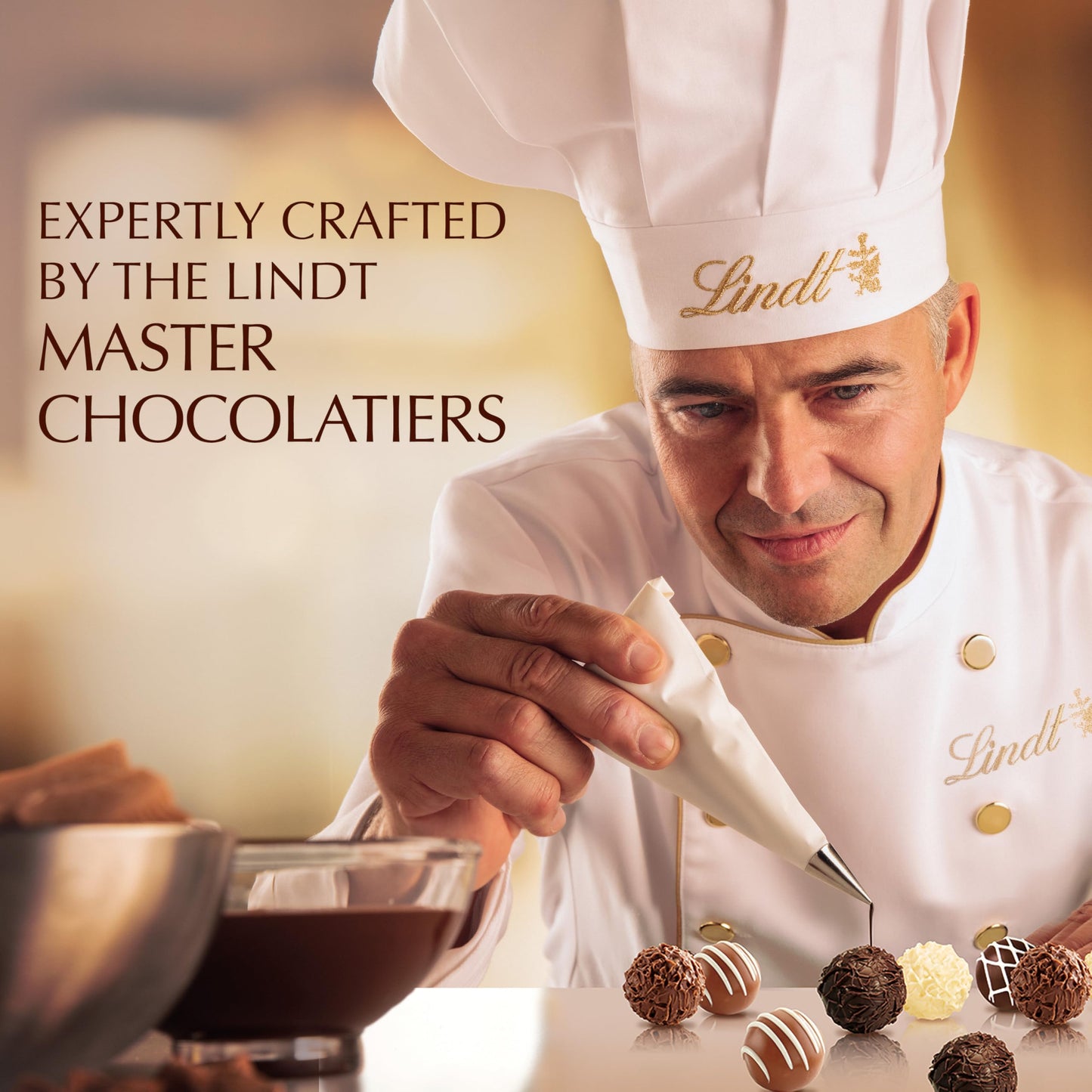 Lindt Gourmet Chocolate Truffles Gift Box, Assorted Chocolate Candy for Mother's Day Gifts, 26 Count, 14.7 oz. Box