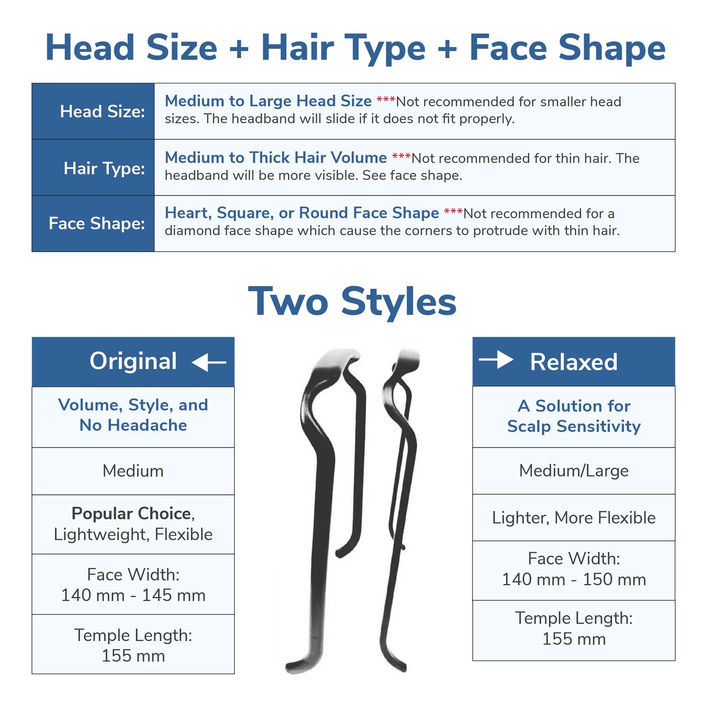 Curly Thick Hair Headband by Zazzy Bandz (Made in USA): The Viral Headband - Large Glasses Headbands - Sunglasses Headband (Twin-Pack: Relaxed, Olive)