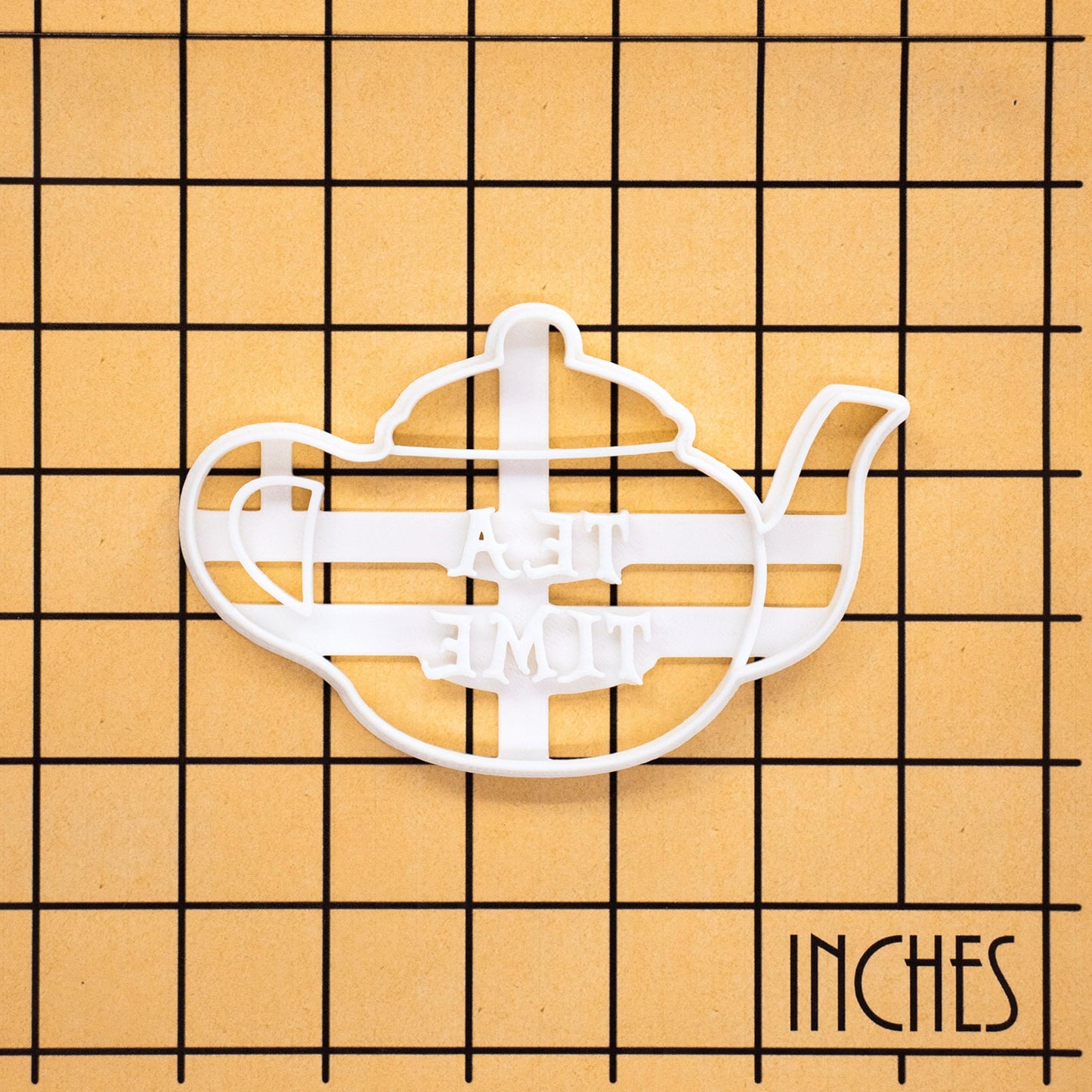 BAKERLOGY TEA TIME Teapot Cookie Cutter - Detailed Biscuit Cutter Design for Baking and Crafts, ideal on fondant, dough, clay