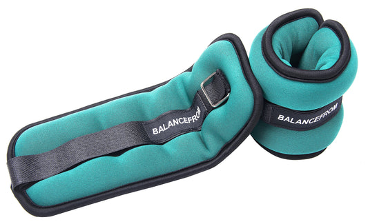 Signature Fitness Fully Adjustable Ankle Wrist Arm Leg Weights, 1.5 lbs each (3-lb pair), Green