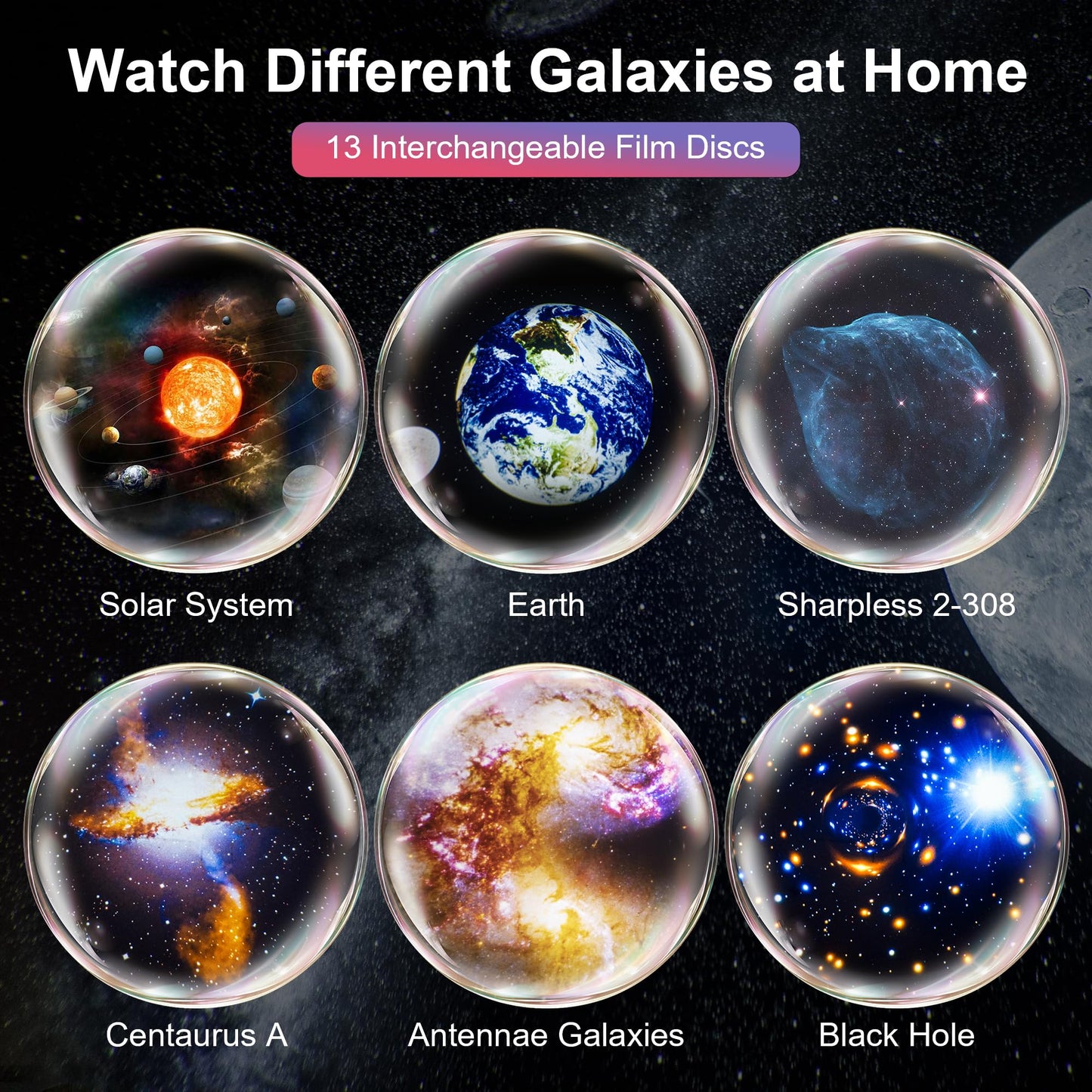 Galaxy Projector for Bedroom, 13 in 1 Star Projector Galaxy Light, Nebula Night Light Milky Way Projector with Timer, LED Space Planetarium Lamp Room Decor for Kids, Mothers Day Gifts