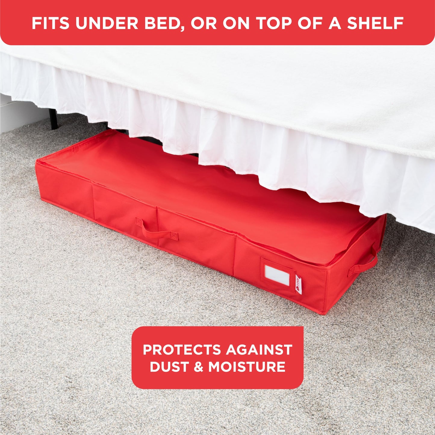 Premium Wrapping Paper Storage Container -Durable Material 600D tear-proof - Fits up to 27 Paper Rolls -Extra Pockets for Ribbons & Bows. Underbed Gift Wrap Organizer, Ideal for Holiday Christmas, etc