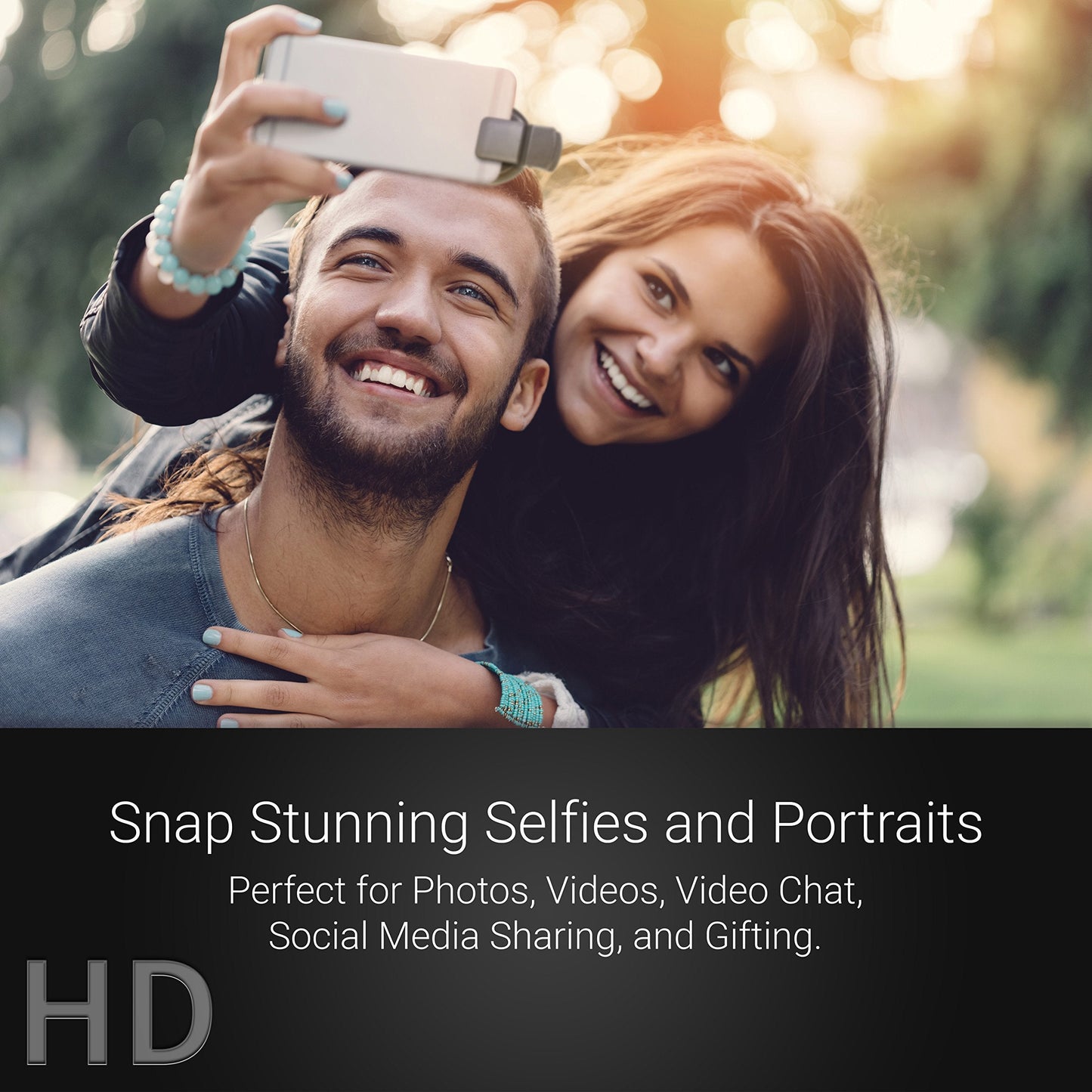 Xenvo Pro Lens Kit for iPhone and Android, Macro and Wide Angle Lens with LED Light and Travel Case Black