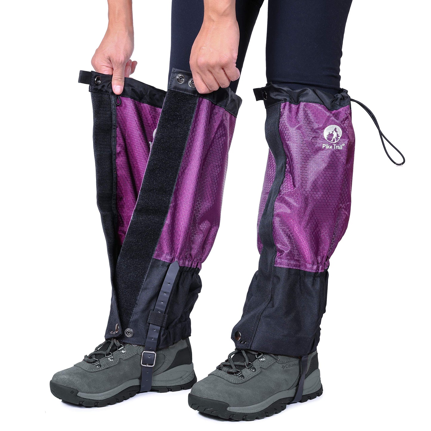 Pike Trail Waterproof Adjustable Leg Gaiters: for Hiking in Mud, Sand, and Snow - Hunting, Mountain Climbing, or Snowshoeing