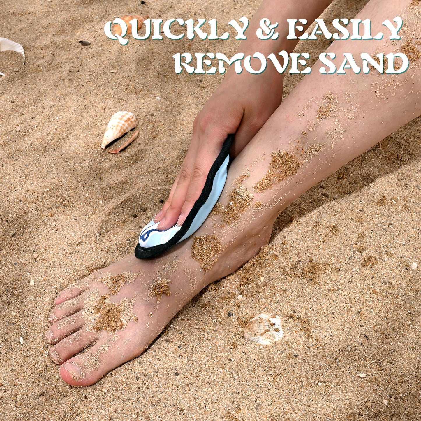 Uspring Sand Remover for Beach, Sandscreen Sand Remover Beach Essentials, Sand Removal Bag, Beach Accessories, Vacation Essentials, Beach Must Haves, Free of Talc and Fragrance, Gifts for Women