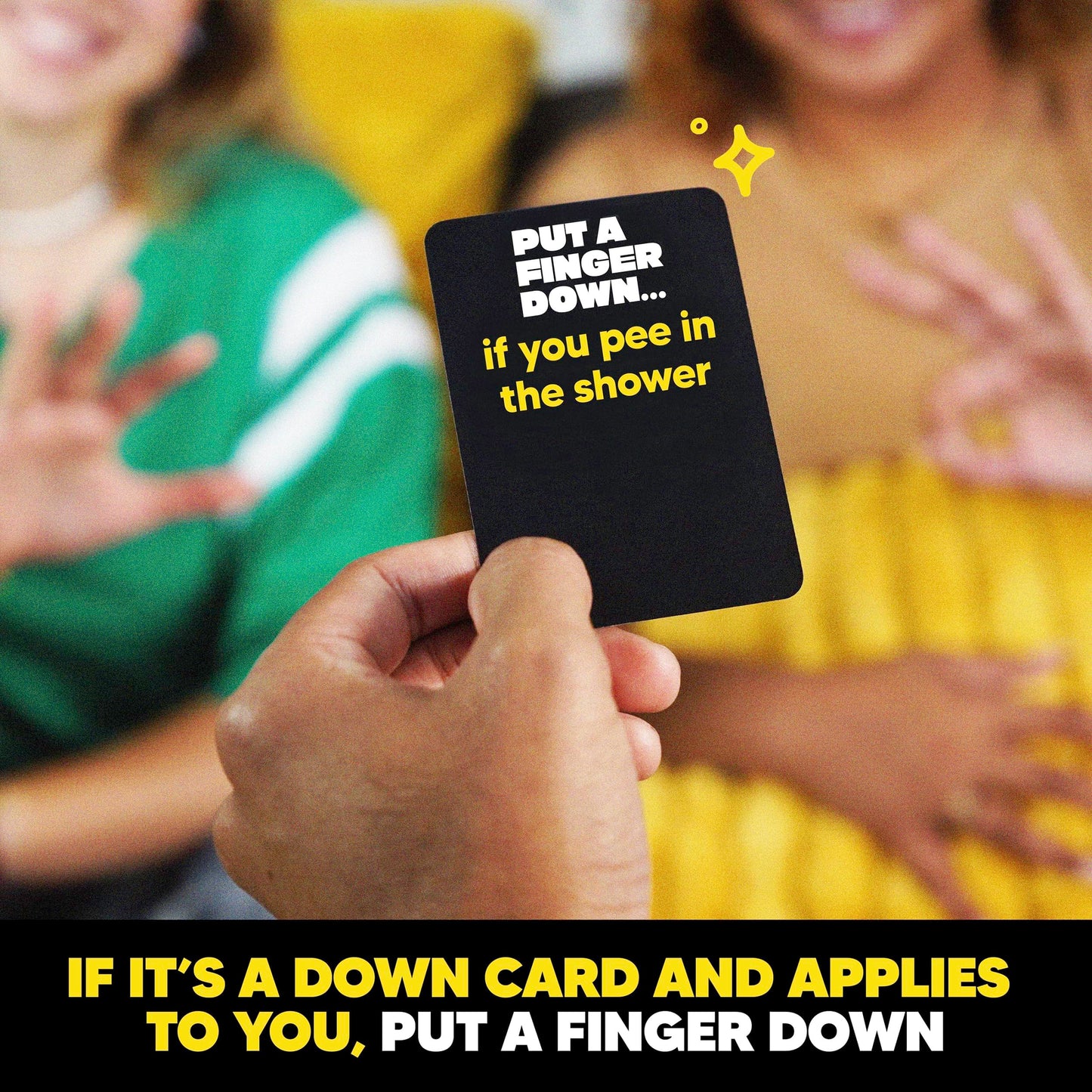PUT A FINGER DOWN - The Viral Party Game That Will Have Everyone Talking - Funny Adult Card Game & Icebreaker Ideas, Game Nights, & Big or Small Groups, 400 Cards for 2+ Players