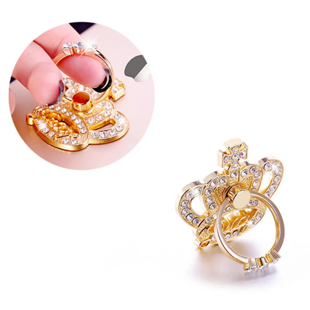 Diamond Butterfly Phone Ring Stand Holder